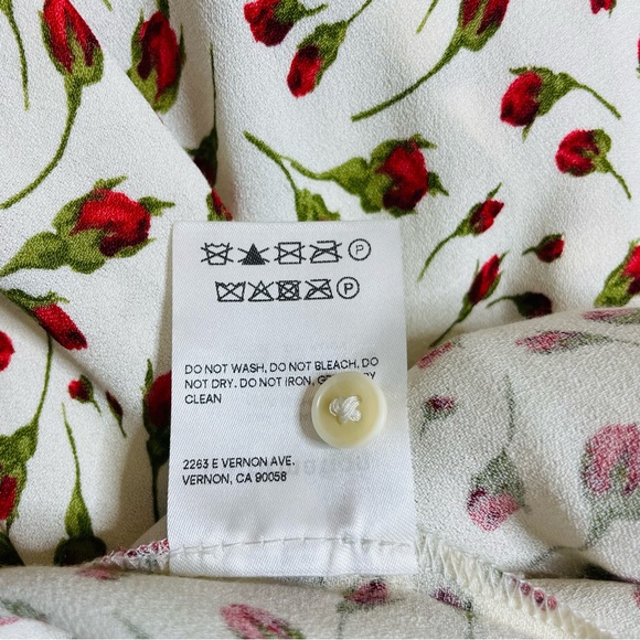 Reformation mini rose print dress - Picture 10 of 15